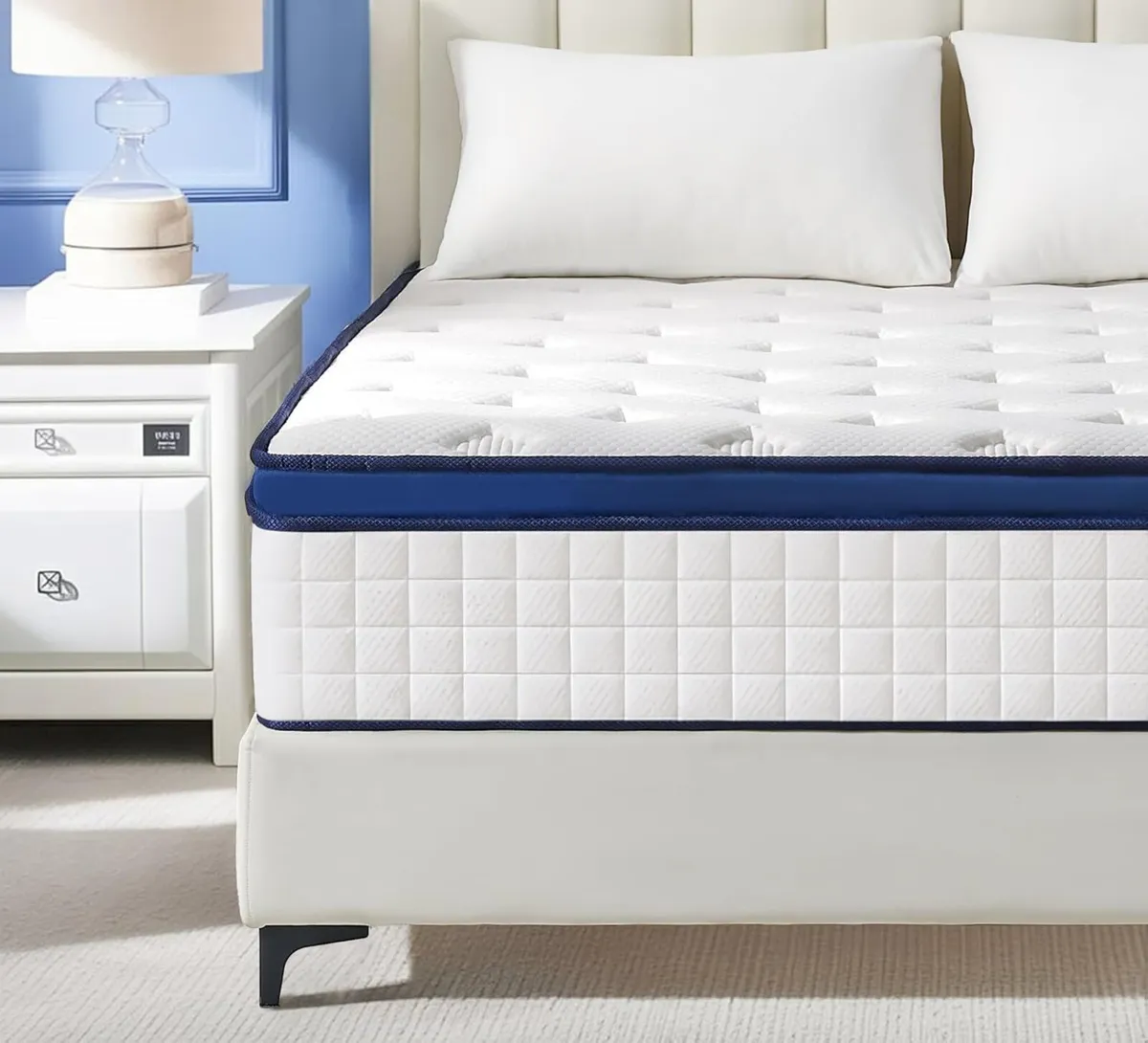 Double Mattress 10 Inch Hybrid Memory Foam 7 Zone - Image 1