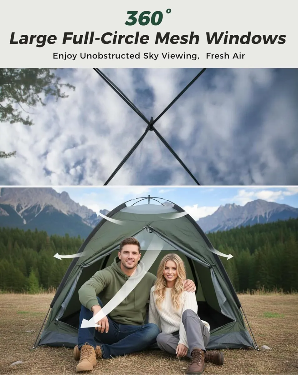 MONDOME II Camping Tent for 2 People Ultralight - Image 4