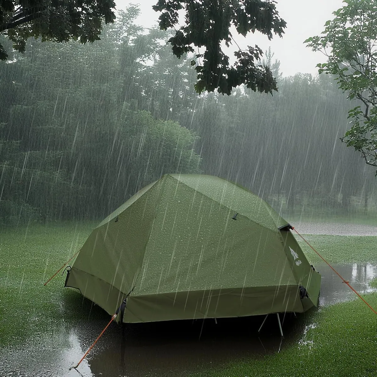 1 Man Tent Waterproof: Elevated with Camp Bed for - Image 3