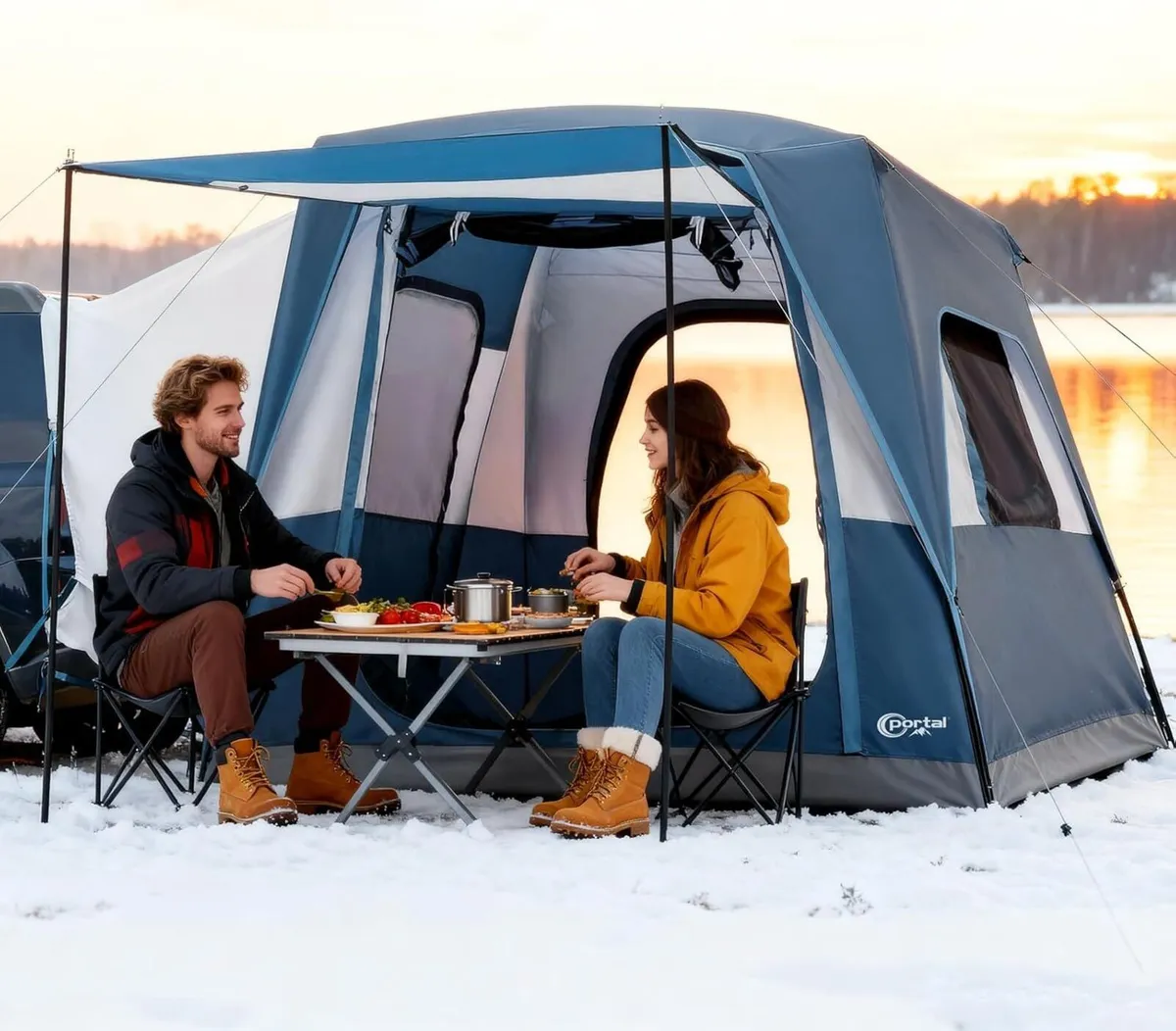 5 Man Car Tent SUV 4-5 Persons Family Camping for - Image 3