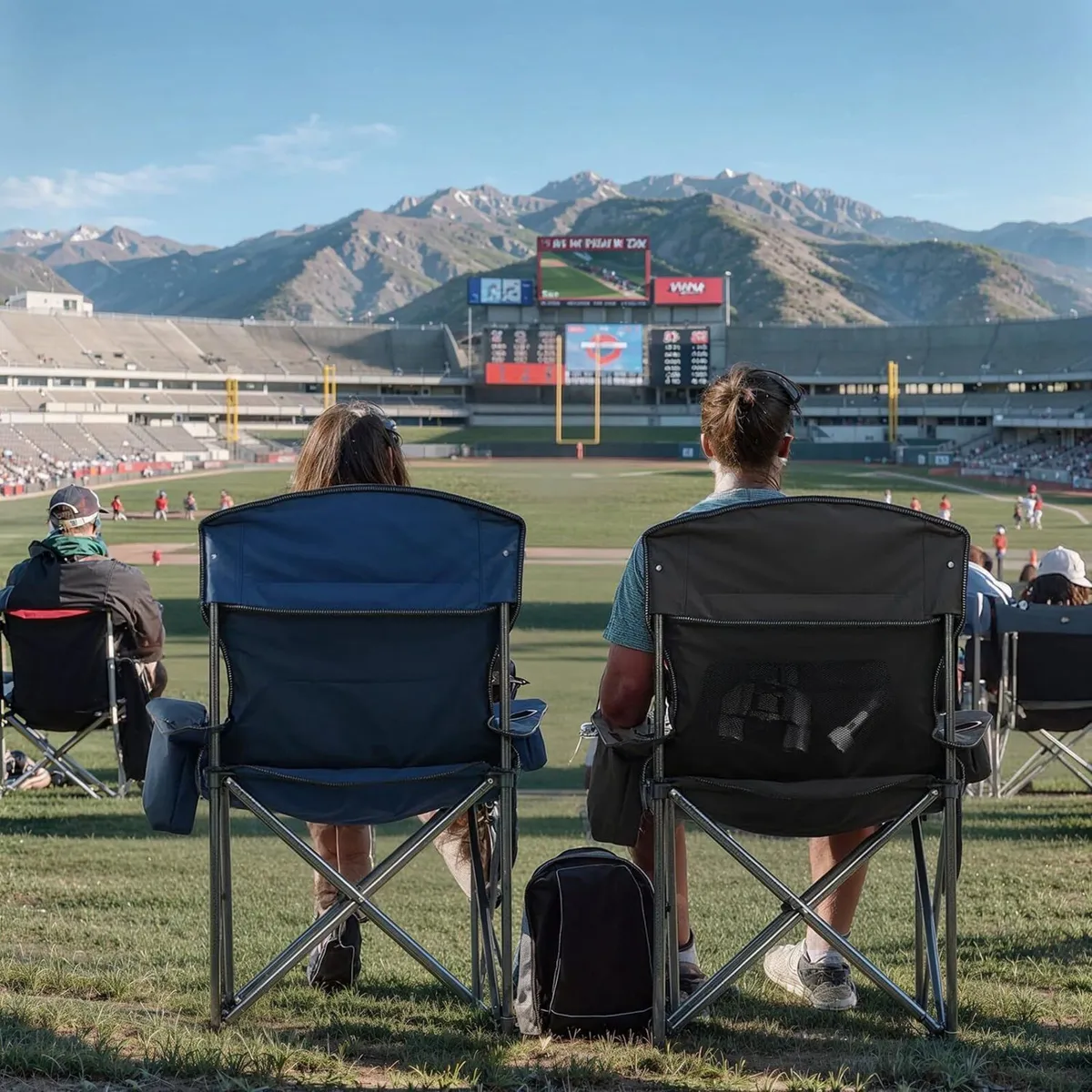 204kg Oversized Camping Folding Chair for Adults - Image 2