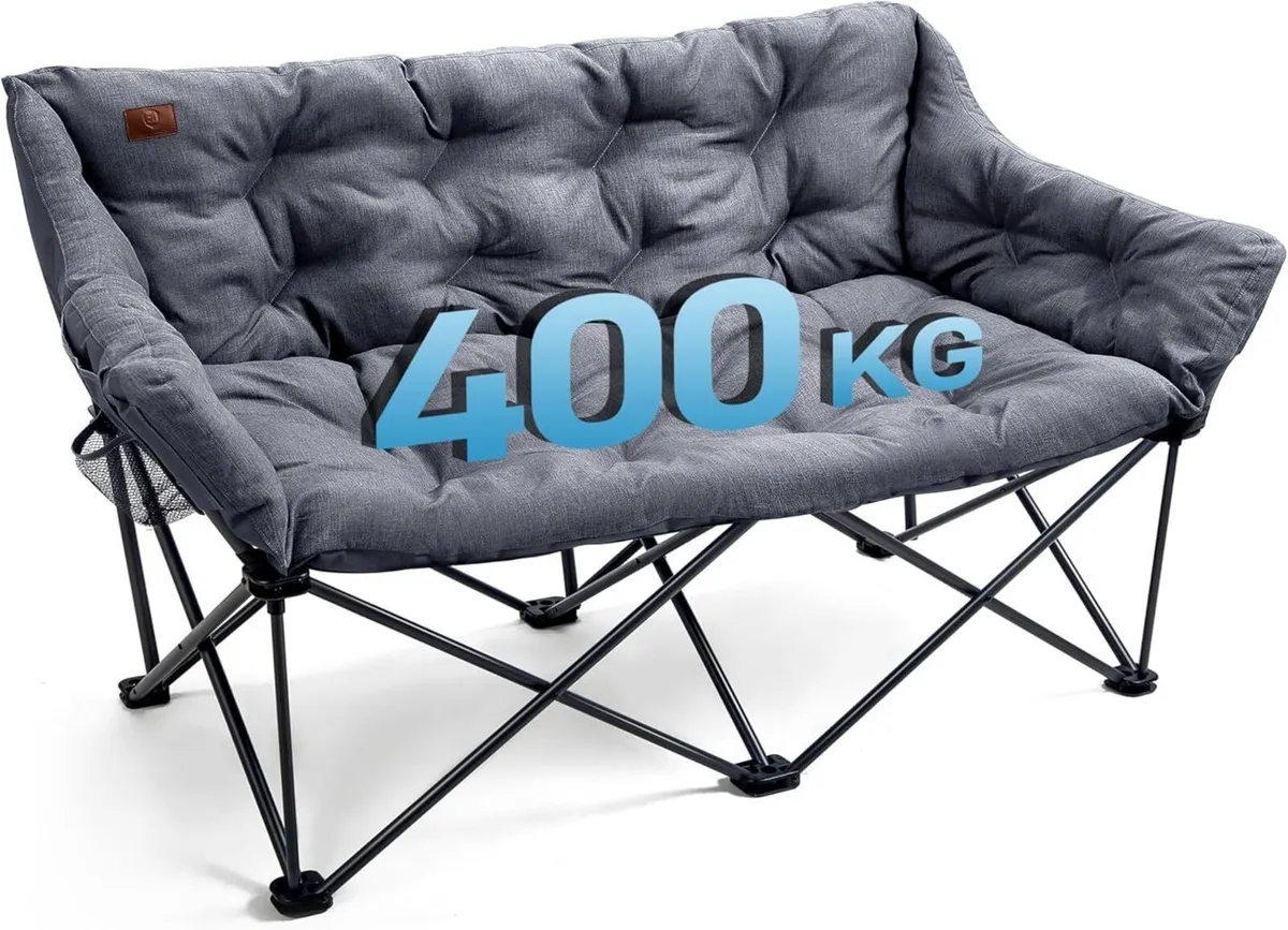 Double Camping Chair for Adults 400KG Heavy Duty - Image 1
