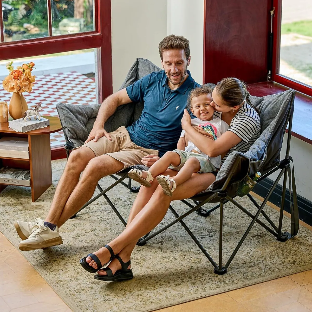 Double Camping Chair for Adults 400KG Heavy Duty - Image 2