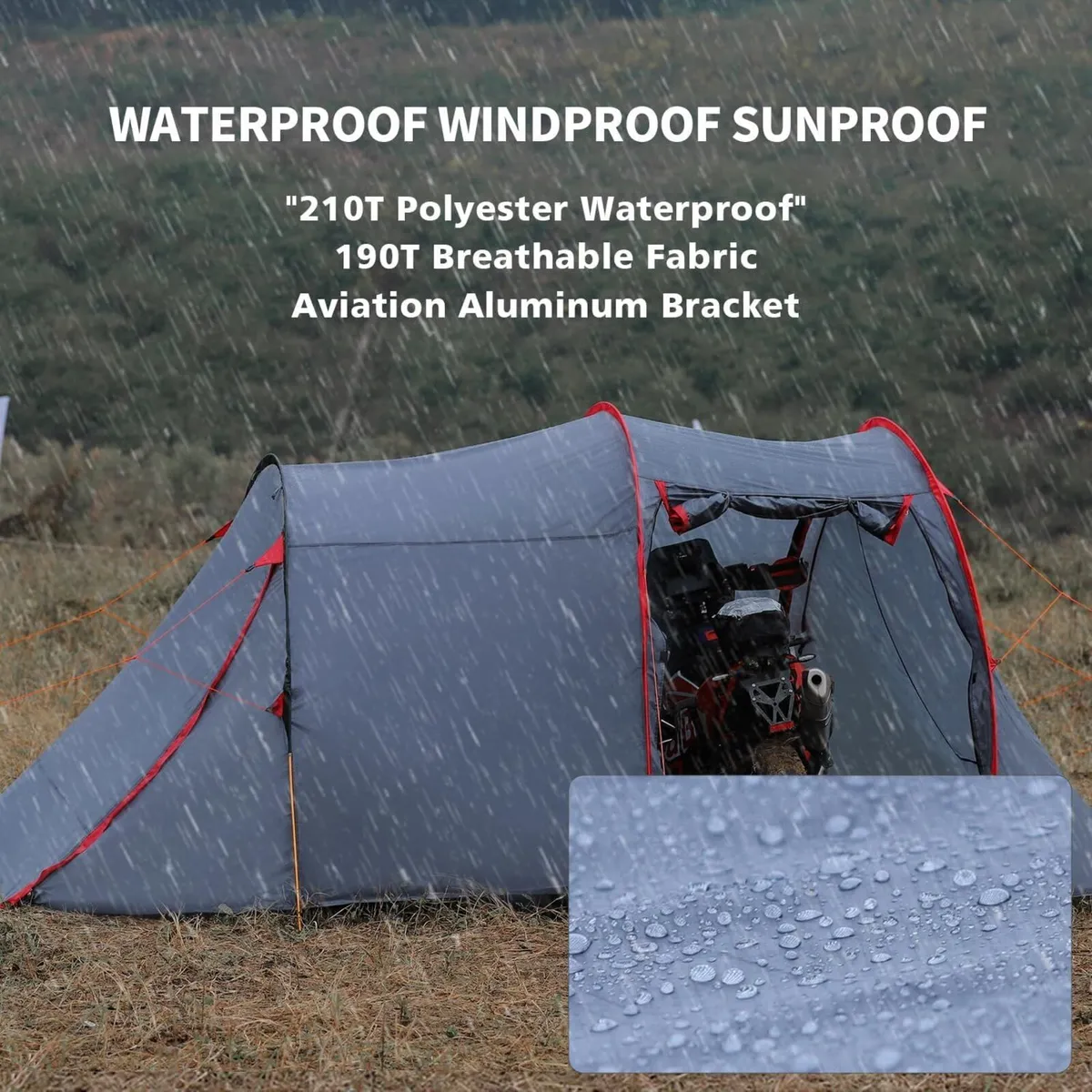 2-Person Camping Tent Waterproof Instant Family - Image 4