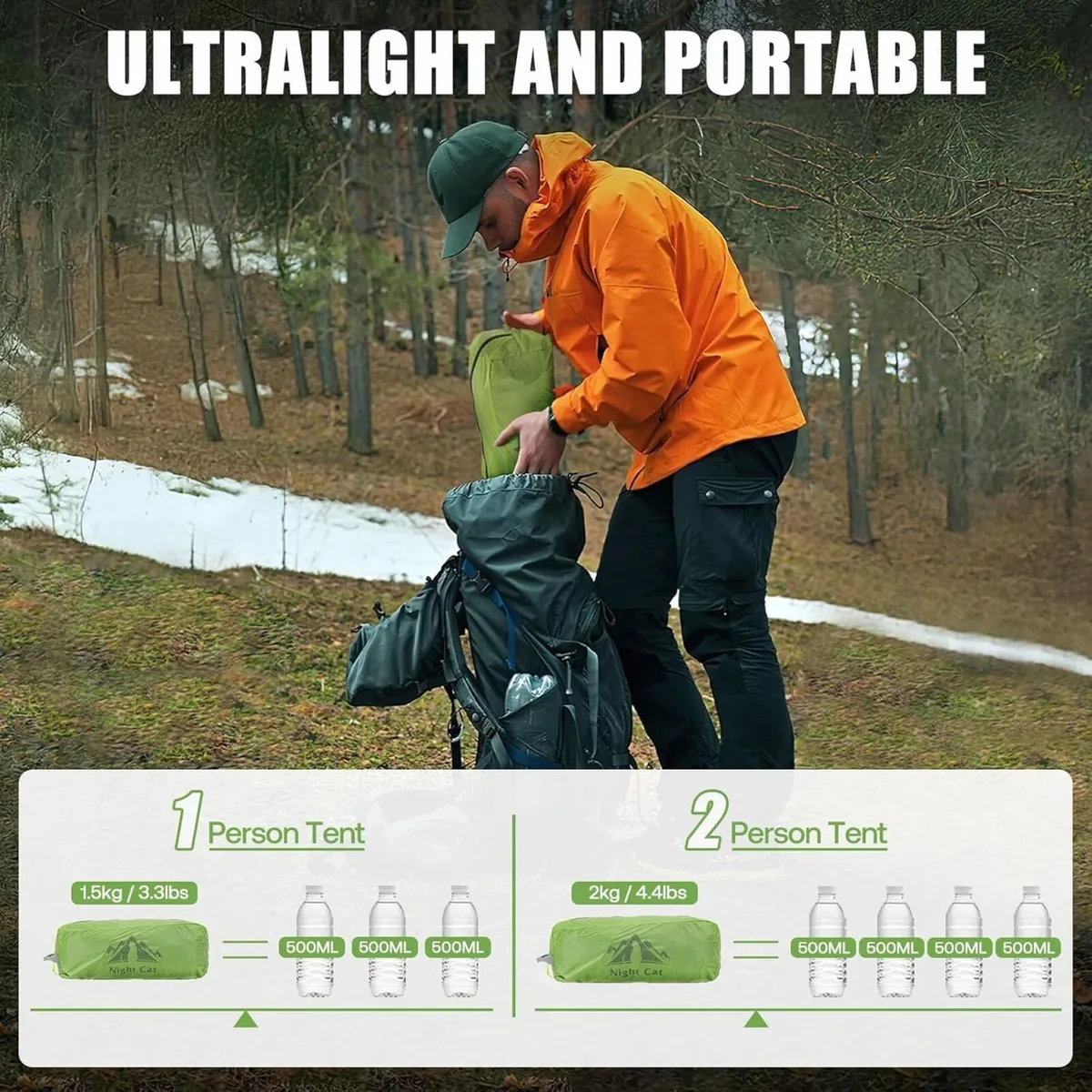 1 2 Person Tunnel Tent: Ultralight Backpacking - Image 2