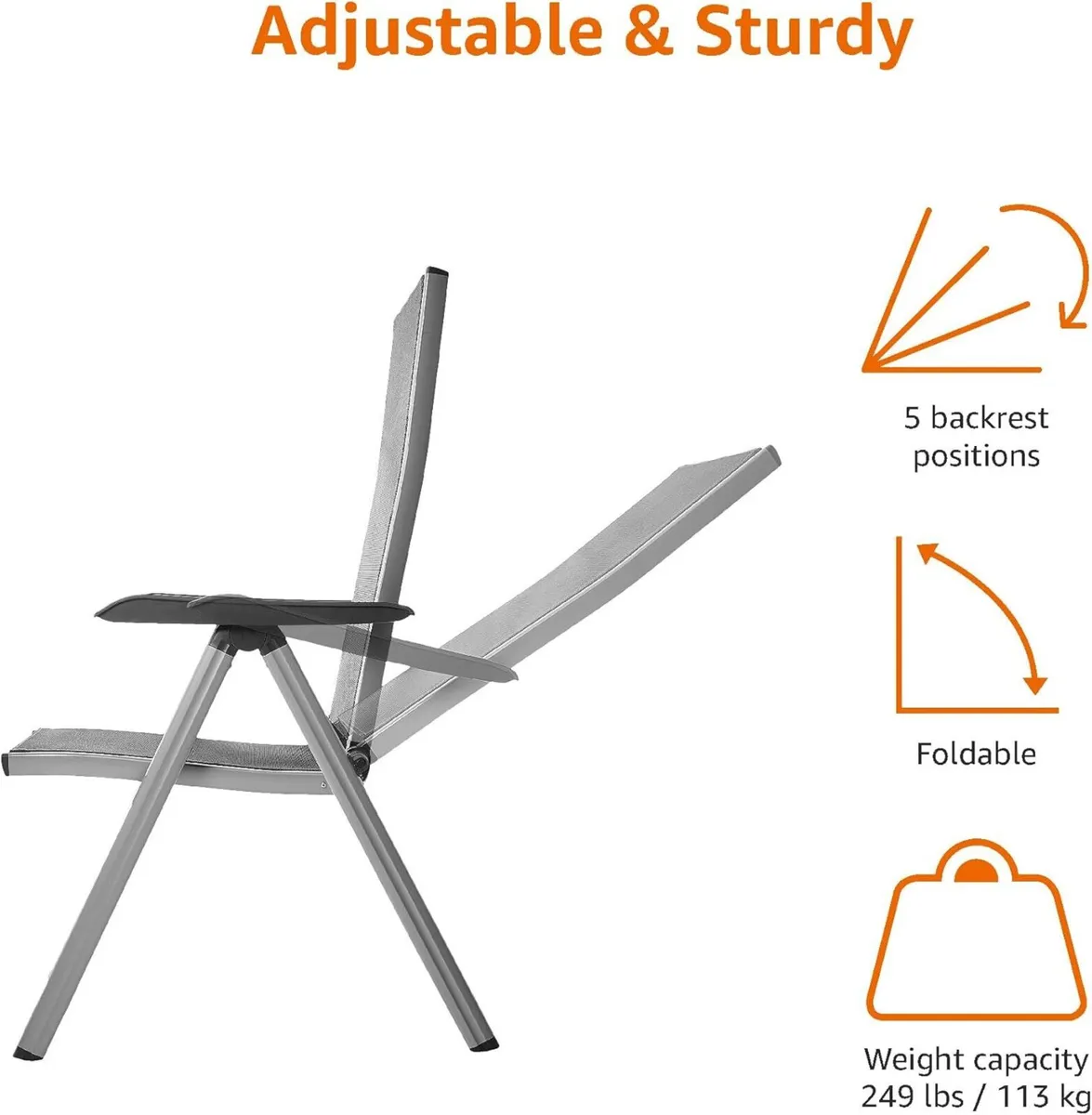 High-Back 5-Position Adjustable and Foldable - Image 4