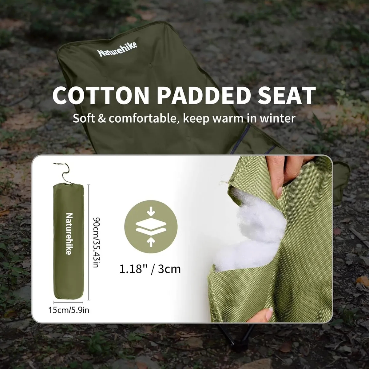 Luxury Camping Chairs for Adults Portable Garden - Image 4