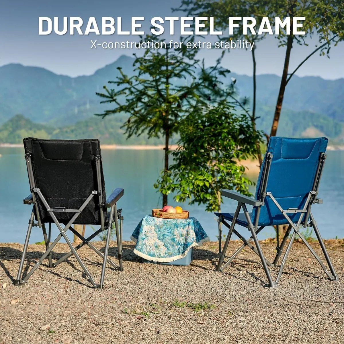 Folding Camping Chairs for Adults 260kg Capacity - Image 4