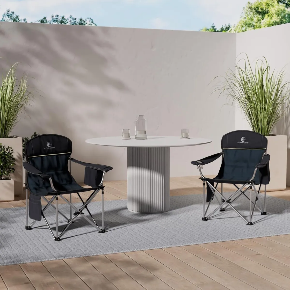 Heavy Duty Padded Outdoor Camping Folding Chair - Image 2