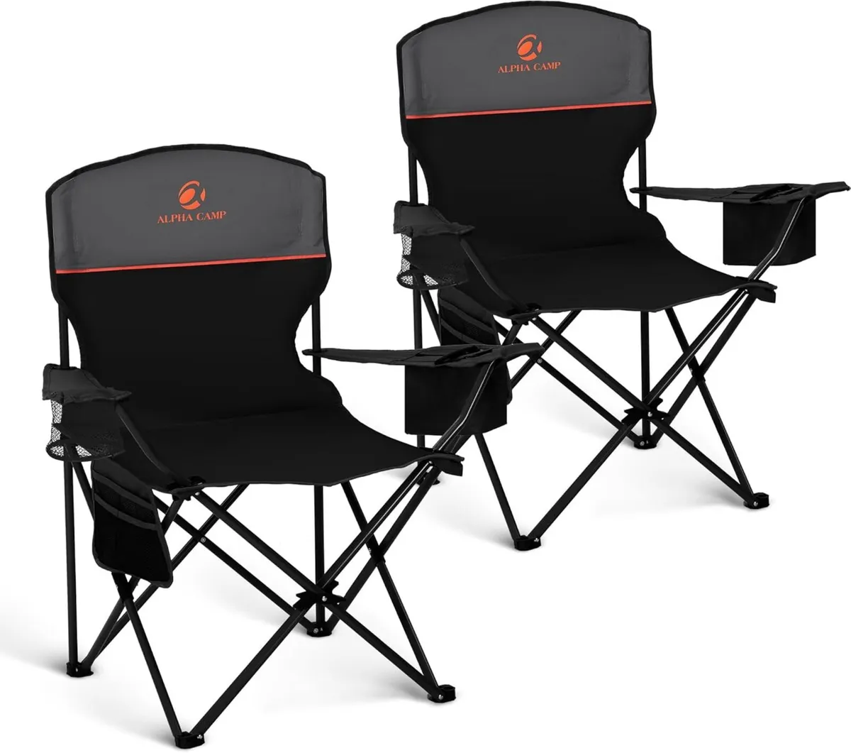 Camping Chairs 2 Pack Set of Folding Chair - Image 1