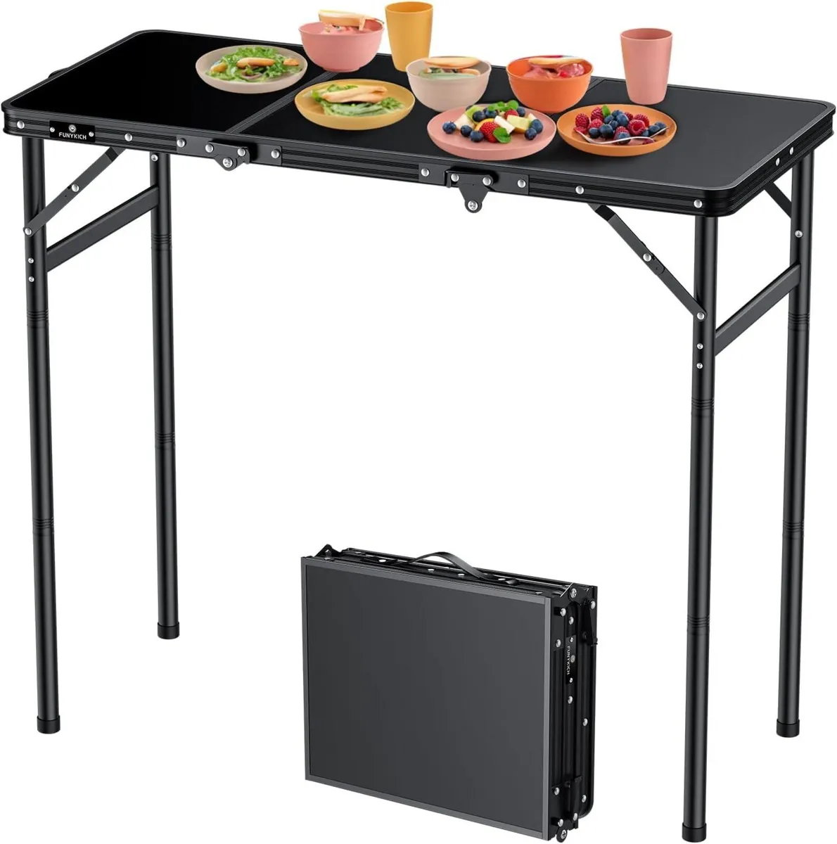 Camping Folding Table with Carrying Bag(90x40cm) - Image 1