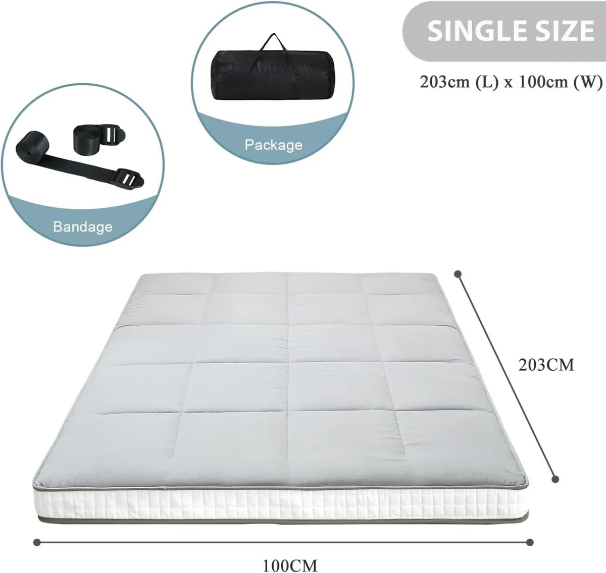Futon Mattress Japanese Floor Thicken Foldable - Image 2