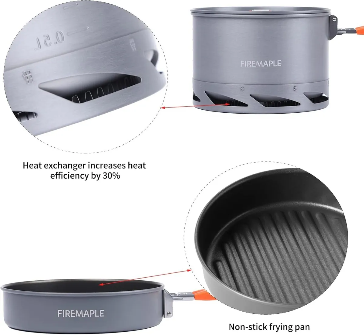 Feast Heat Exchanger Set Compact Camping Cookware - Image 2