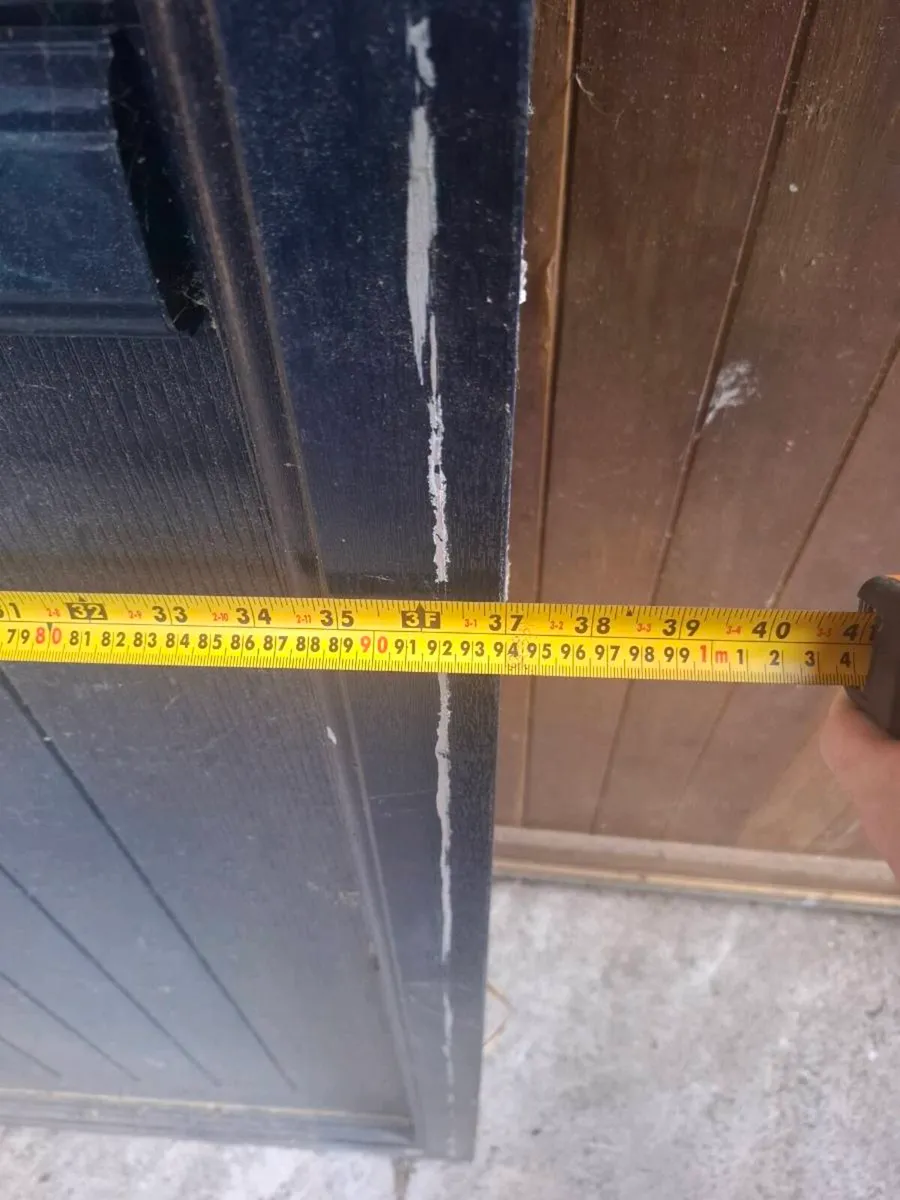 Pvc door barn style blue - Image 4