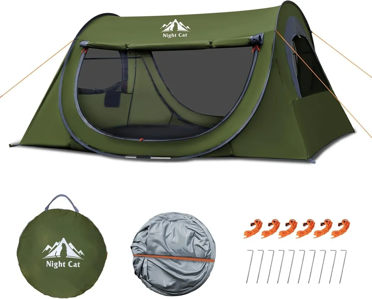 Pop Up Tent 2 Person: Waterproof Camping Easy - Image 1