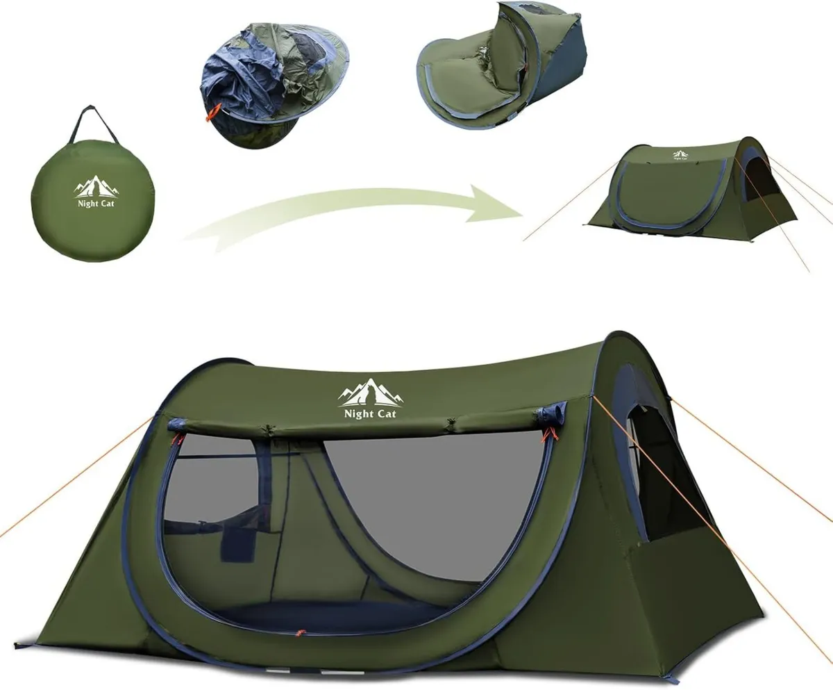 Pop Up Tent 2 Person: Waterproof Camping Easy - Image 2