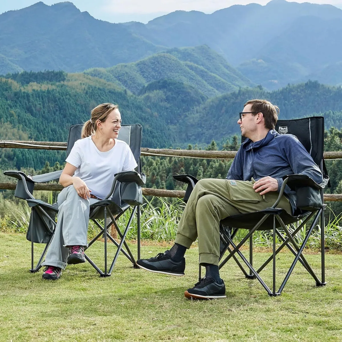 Camping Chairs for Adults Heavy Duty 200kg - Image 2