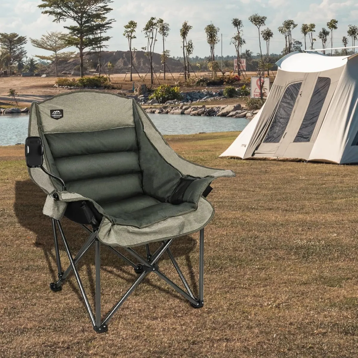 Oversized XL Folding Camping Chair Heavy-Duty - Image 2