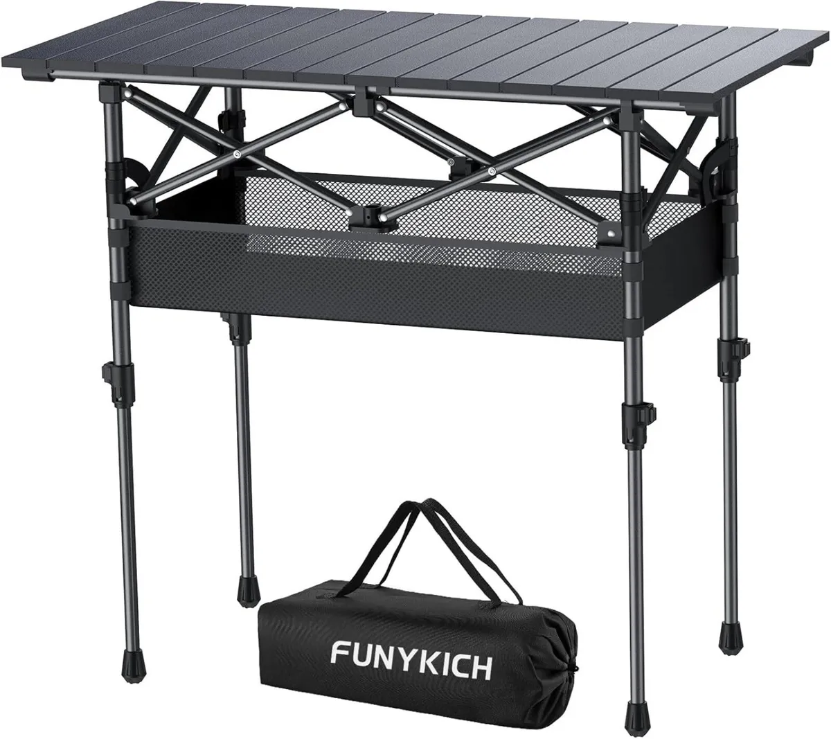 Folding Camping Table(87x40cm) Aluminum Roll-up - Image 1