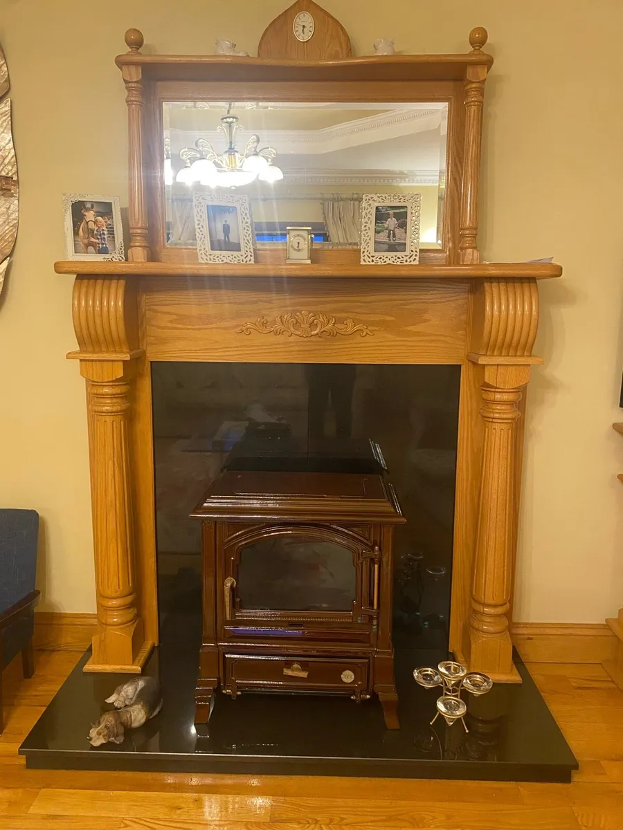 Solid Oak Fireplace - Image 1