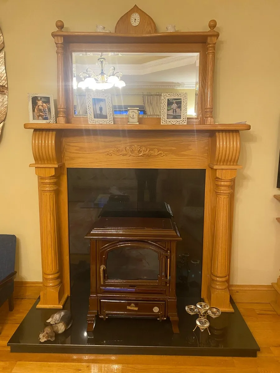 Solid Oak Fireplace - Image 2
