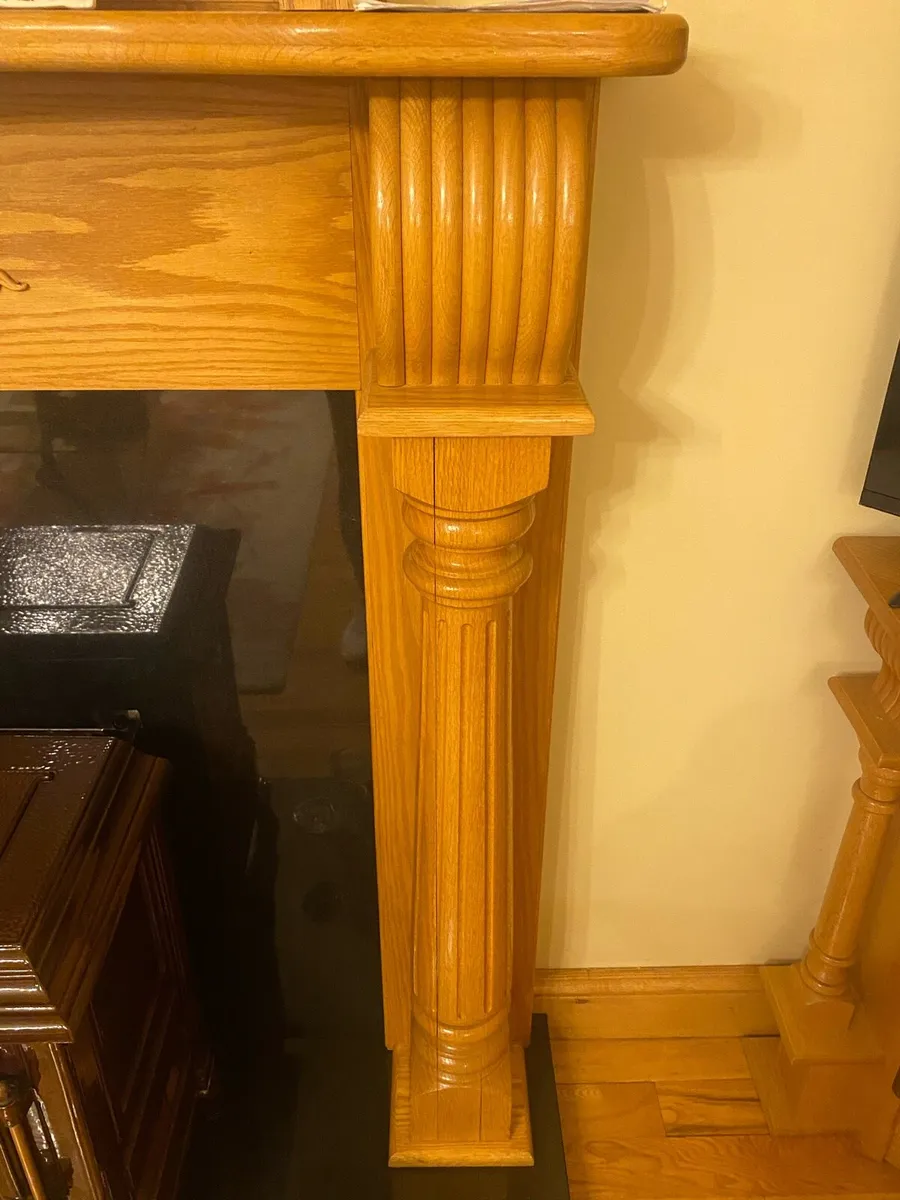 Solid Oak Fireplace - Image 3