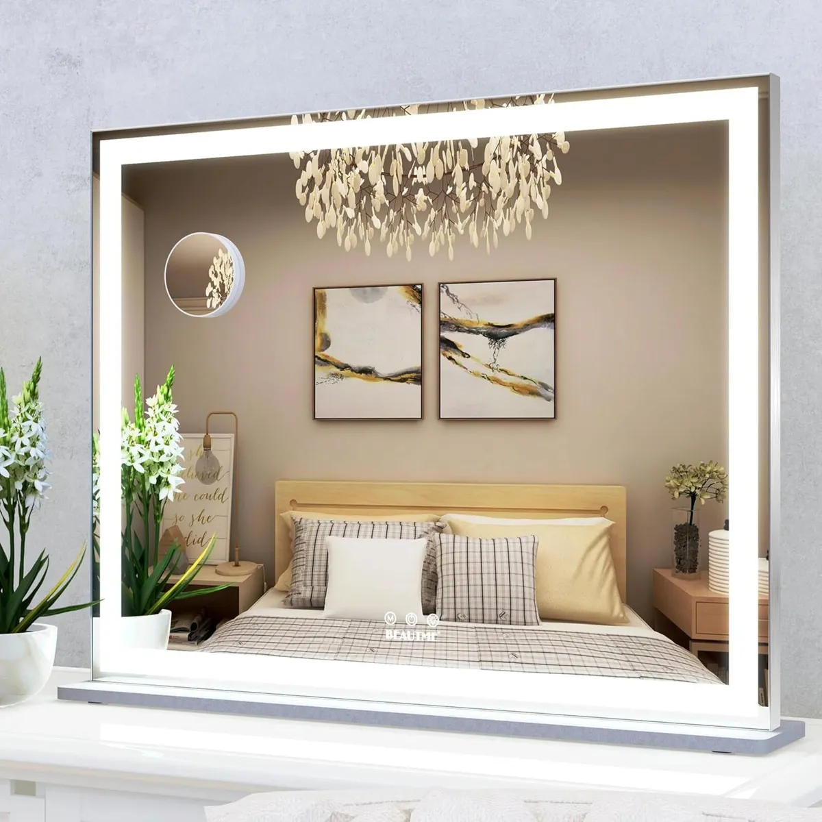 Hollywood Lighted Vanity Mirror Dressing Table - Image 1