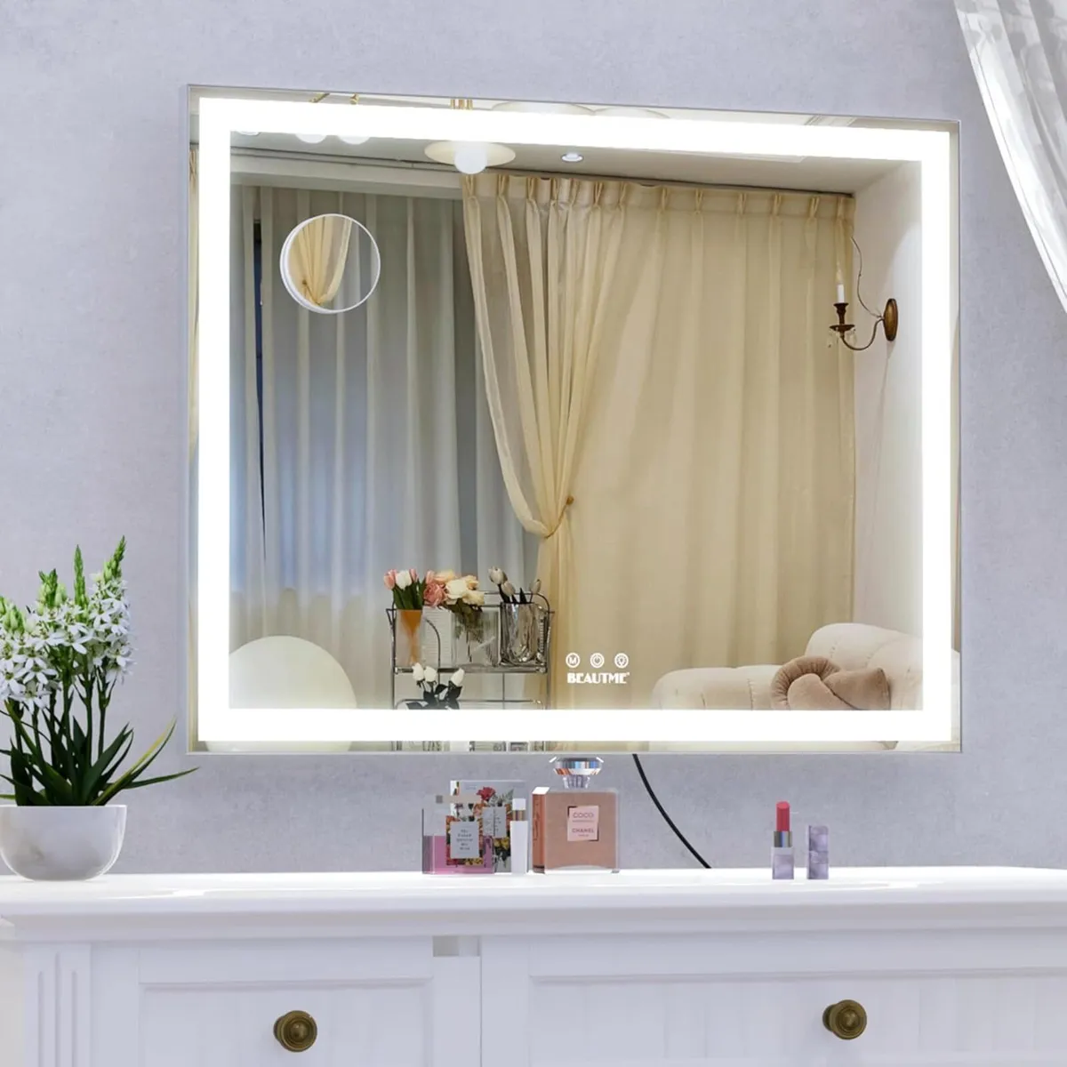 Hollywood Lighted Vanity Mirror Dressing Table - Image 4