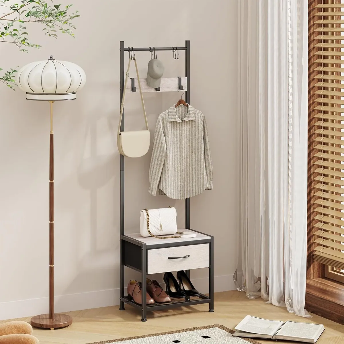 Narrow Hallway Coat Stand Industrial Rack free - Image 2