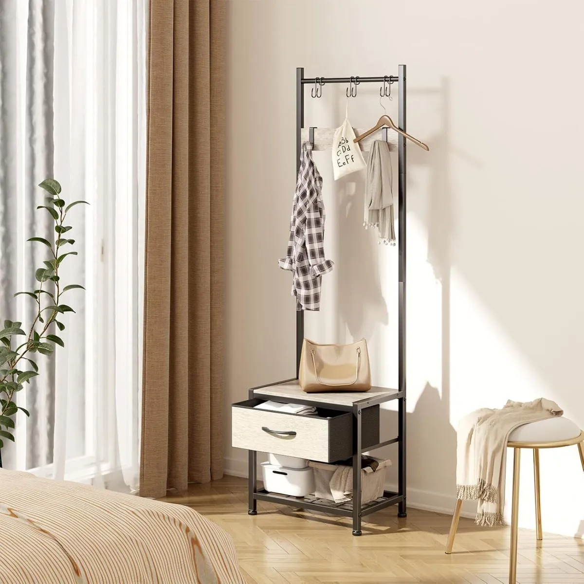 Narrow Hallway Coat Stand Industrial Rack free - Image 4