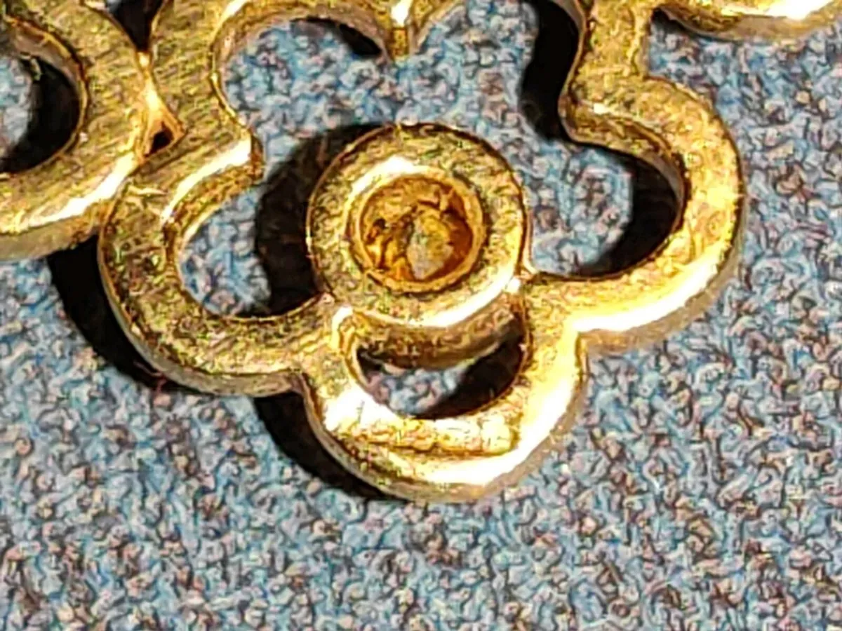 FLOWER POWER 9CT SOLID Gold 18"BELCHER 5g Necklace - Image 3