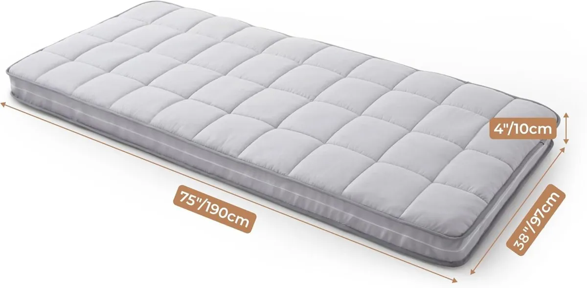 Single Roll Up Floor Mattress Memory Foam Folding - Image 3