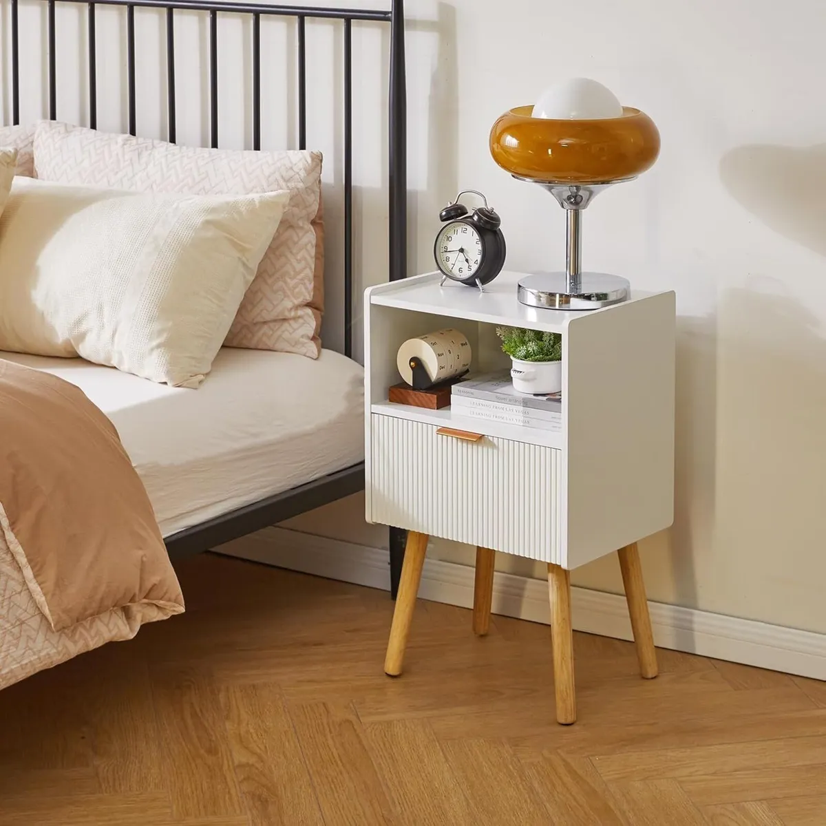 Modern Nightstand Bedside Tables with Drawer - Image 2