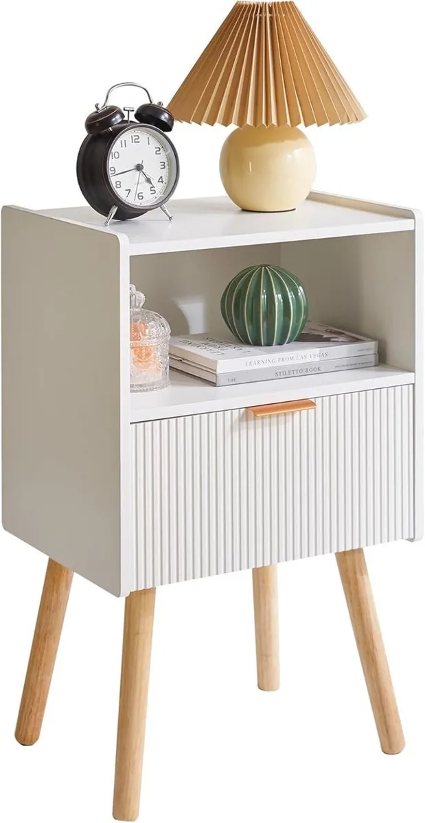 Modern Nightstand Bedside Tables with Drawer - Image 1