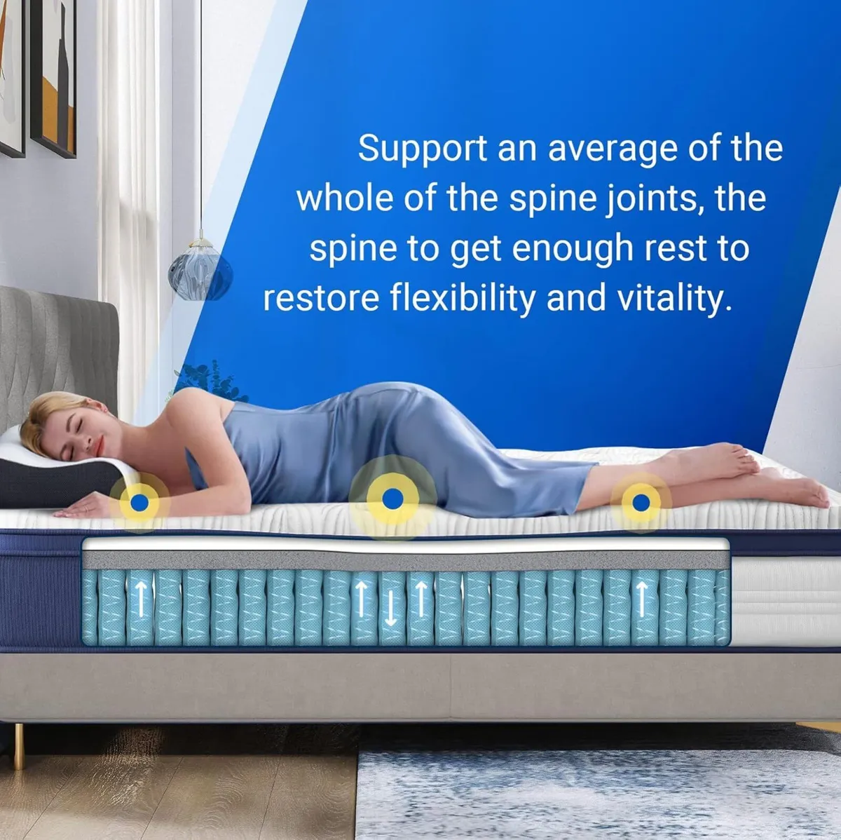 Single Mattress 3FT - 8.5 Inch Bamboo Foam Spring - Image 3