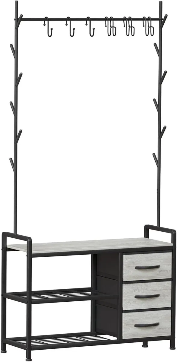 Hallway Coat Stand Industrial Rack free standing - Image 1