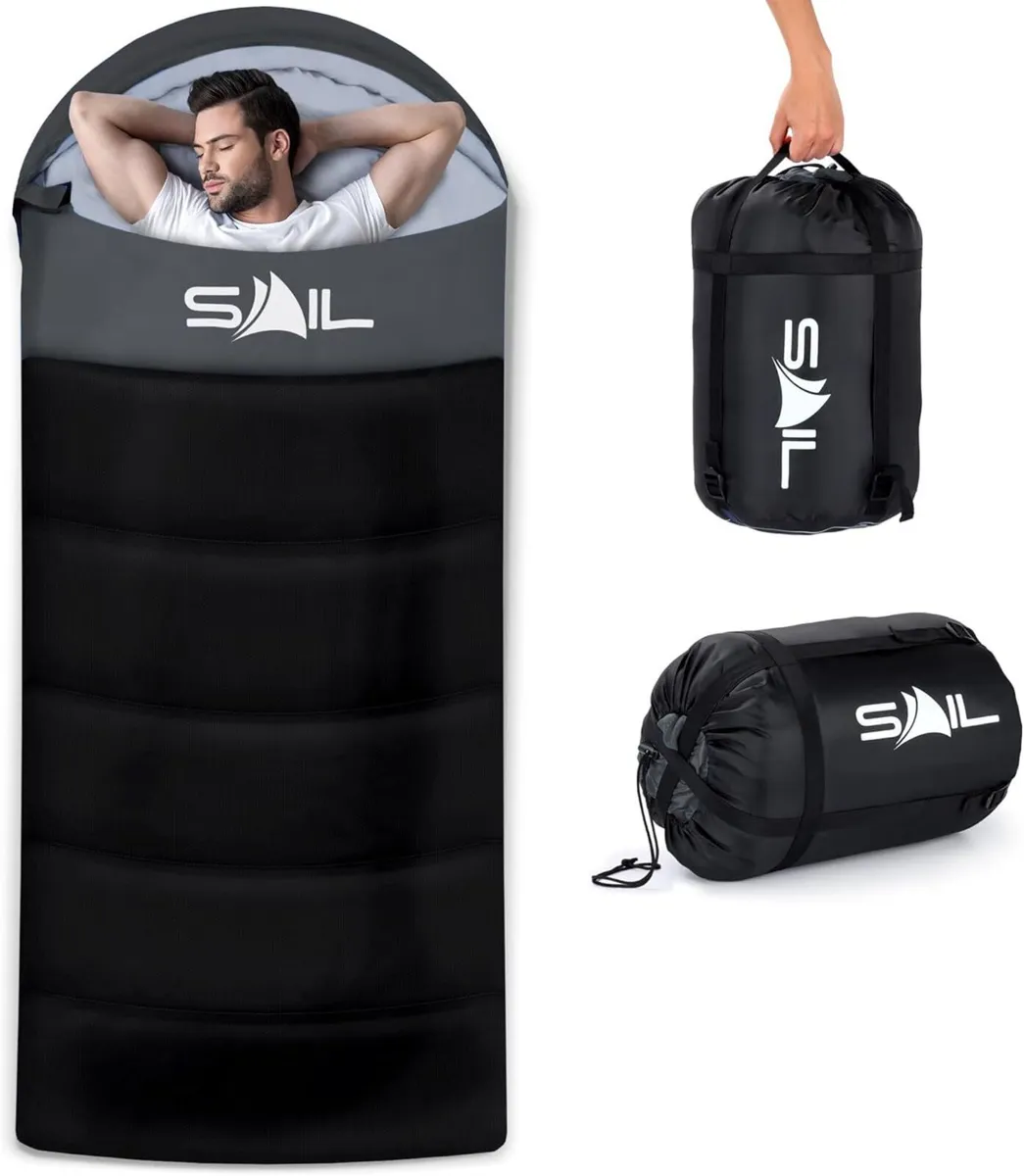 XL Sleeping Bag Extra Wide for Big Tall Person - Image 1