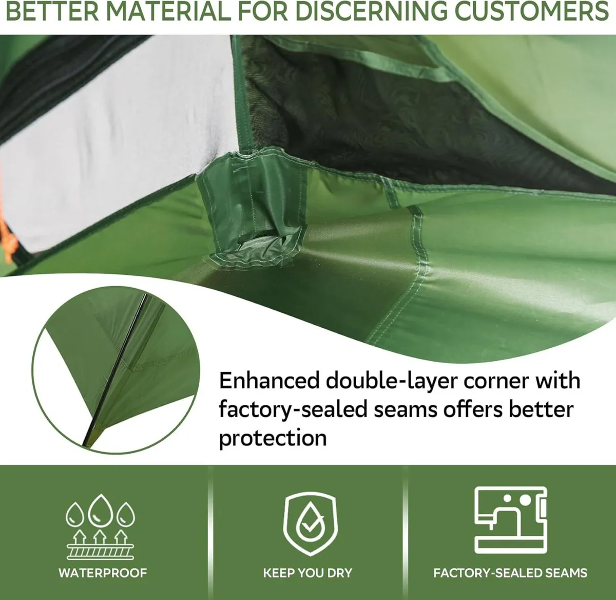 Lightweight Backpacking Tent - 2/3/4 Man for - Image 3