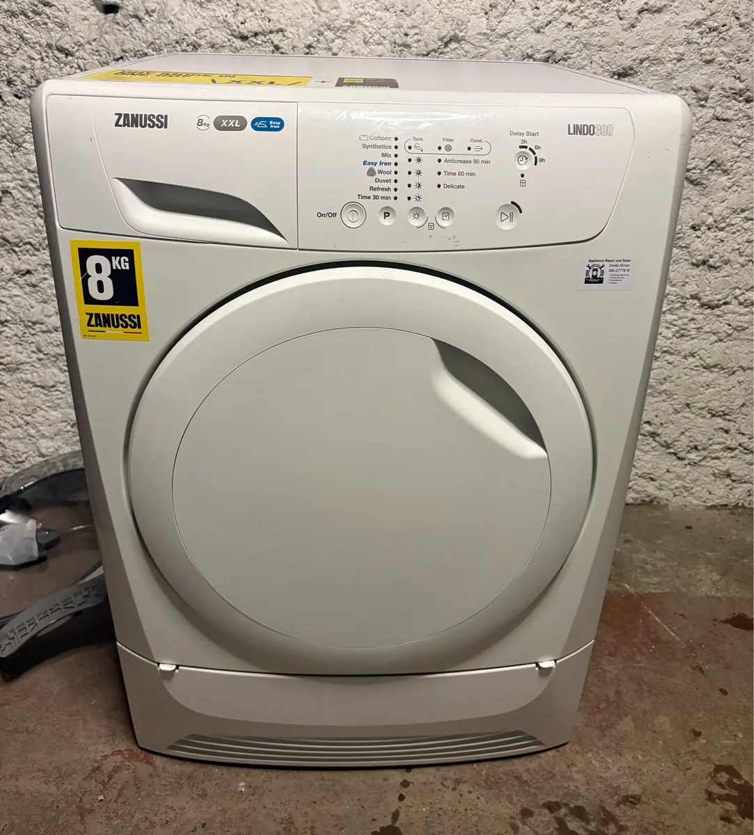 Zanussi Condenser Dryer - 8kg Drun