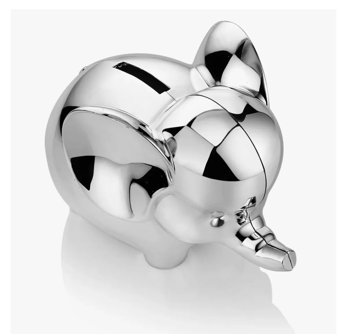 Silver Rhodium Elephant money bank - Image 2