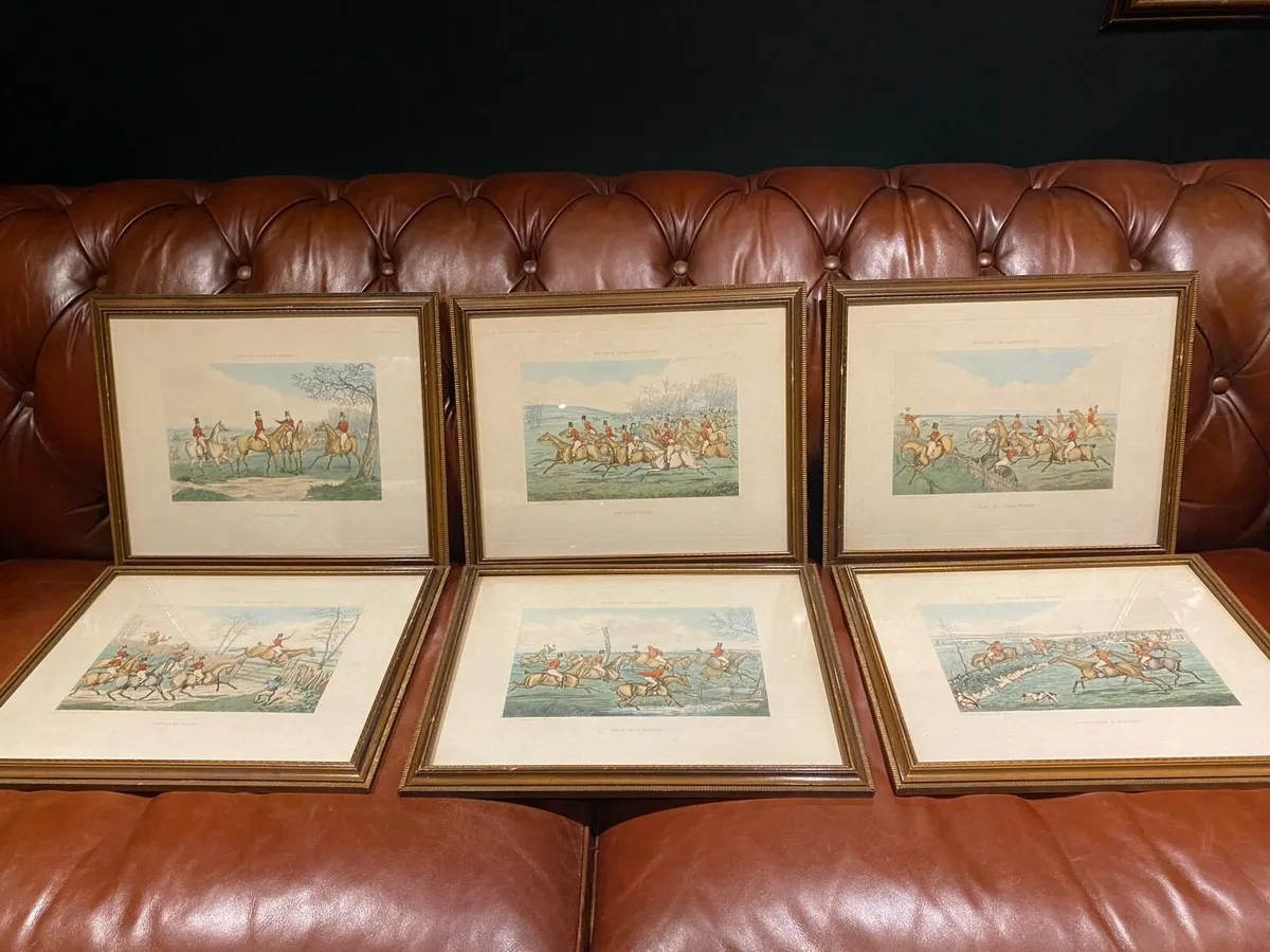 Set of 6 Henry Alken 19 cen prints - Image 1