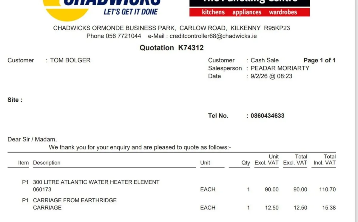 Agricultural Water Heater 300 litre Atlantic - Image 3