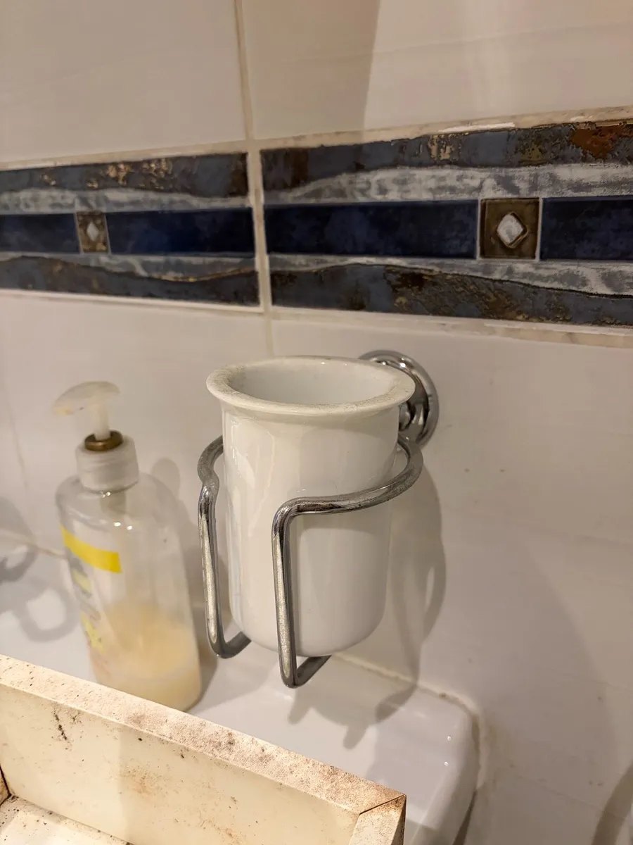 Bathroom fixtures and mirror cabinet with lights - Image 1