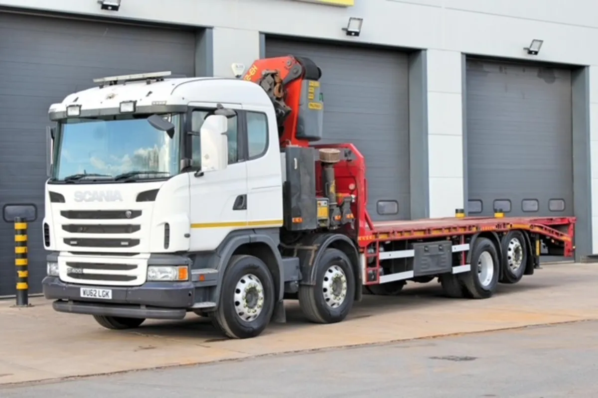 2013 SCANIA G400 8X2 BEAVERTAIL & PK40002-EH CRANE - Image 3