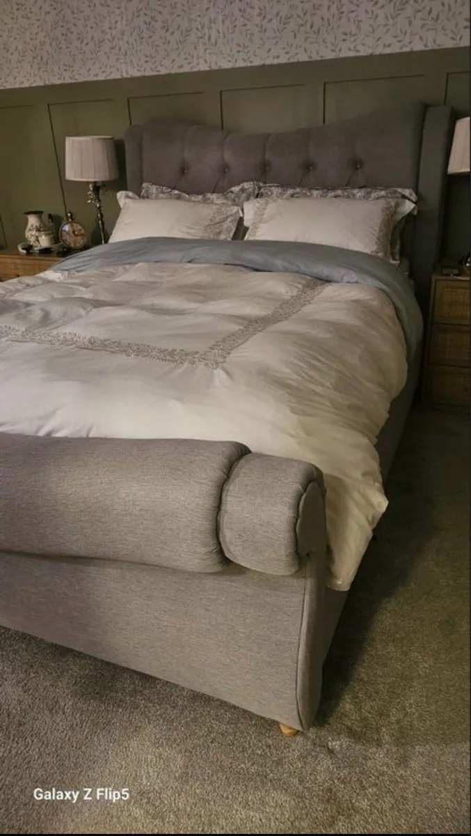 King size Sleigh bed frame - Image 2