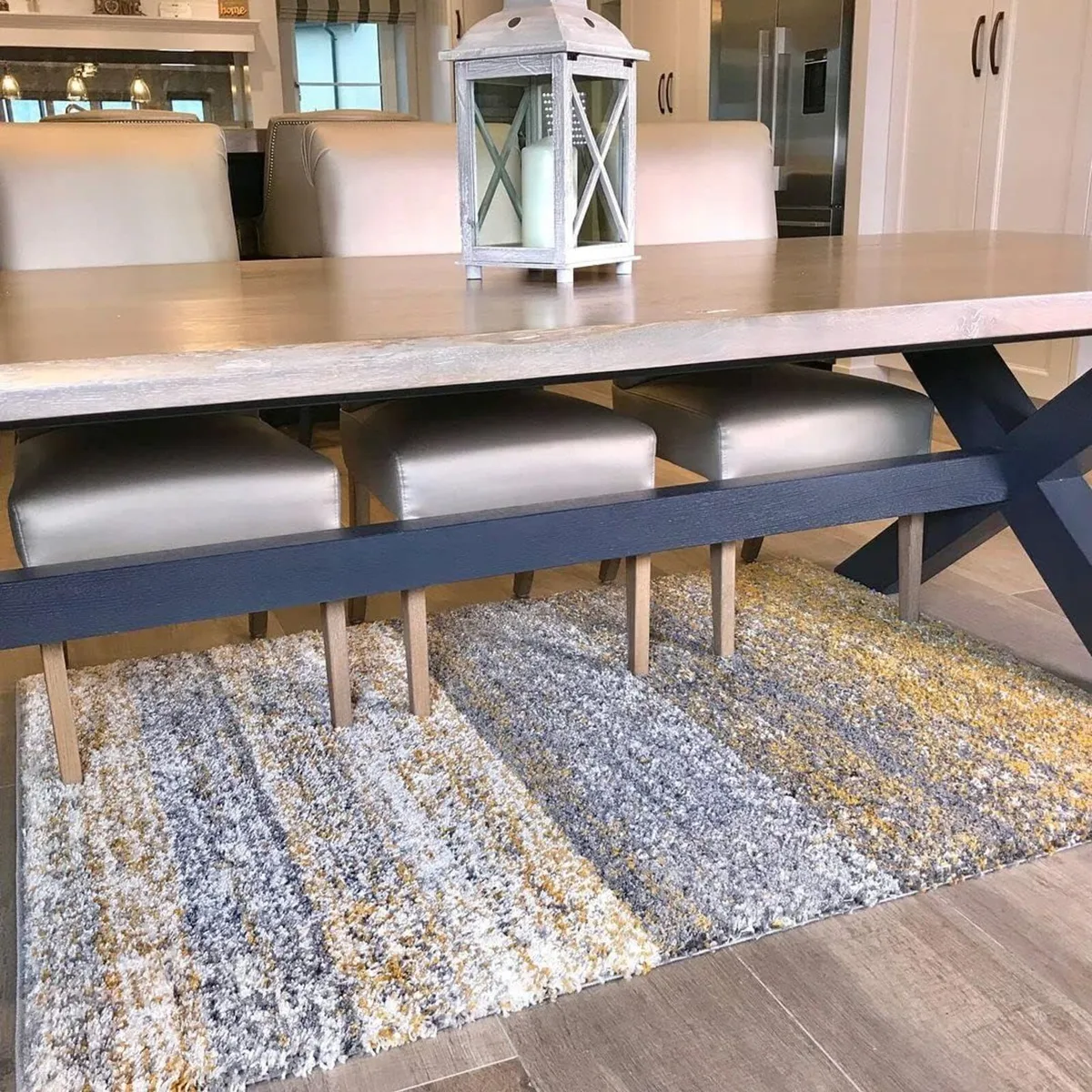 Murano Grey Ochre Yellow Mustard Gold Cream - Image 3