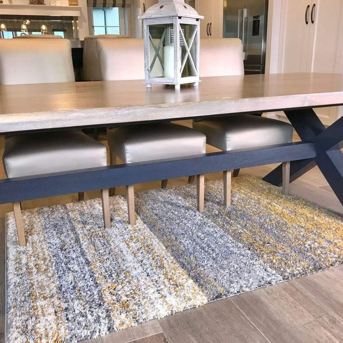 Murano Grey Ochre Yellow Mustard Gold Cream - Image 4