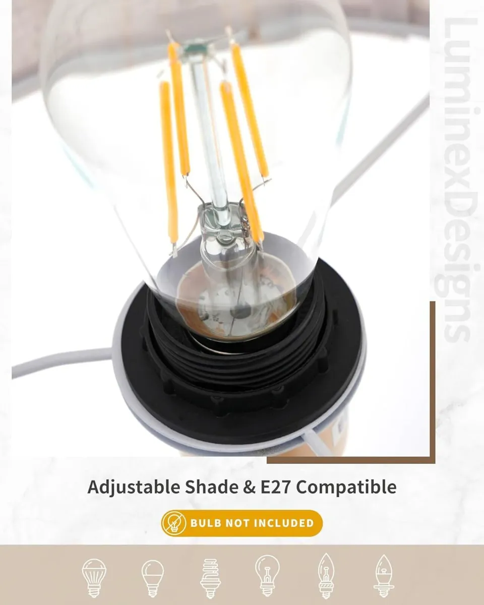 LumniexDesigns Wood Floor Lamp for Living Room - Image 4