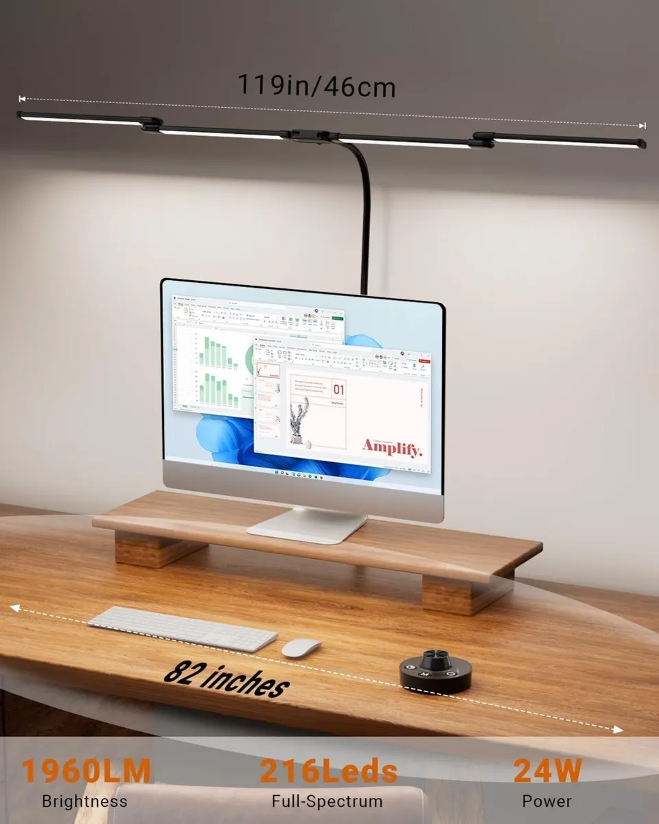 Led Desk Lamp with Clamp 24W Ultra Bright - Image 2