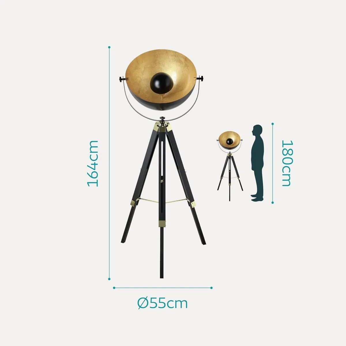 Covaleda 1-Flame Industrial and Vintage Floor - Image 2